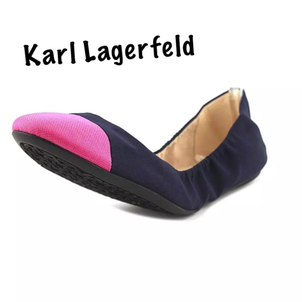 Karl Lagerfeld Paris Flats Pink Toe Size 6.5 BNWT